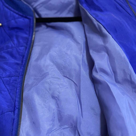 Vintage 1988 Silk Purple Bomber Jacket from Italy (Large) - Picture 15 of 15